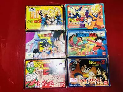 Nintendo Famicom Dragon Ball Lot 6 W/box Instructions Complete FC NES Japan • $243