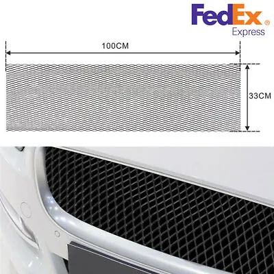 Car Universal 8x16mm Aluminium Rhombus Racing Grille Mesh Vent Tuning Grill Mesh • $17.99