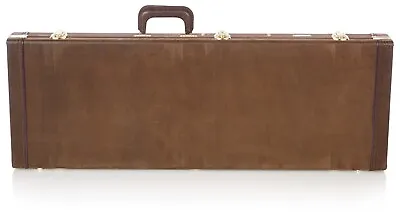Gator Cases Deluxe Wood Case For Electric Guitars; Vintage Exterior - Brown • $169.99