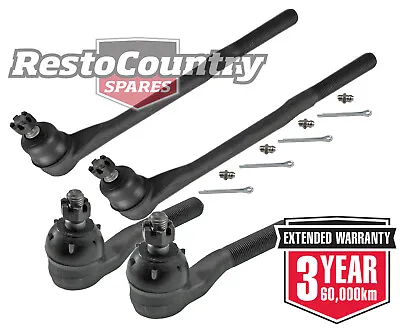 Ford Tie Rod End Kit INNER + OUTER X4. 7/16 Stud XR XT XW Falcon ZA ZB Fairlane • $115