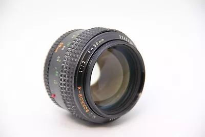 MINOLTA MC ROKKOR-X 58mm F1.2 58/1.2 LENS LATE RUBBER MD FREE SHIP FROM USA • $320