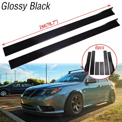 78.7  Side Skirt Extension Splitter Rocker Panel Lip For Saab 9-3 9-5 2000-2011 • $69.11