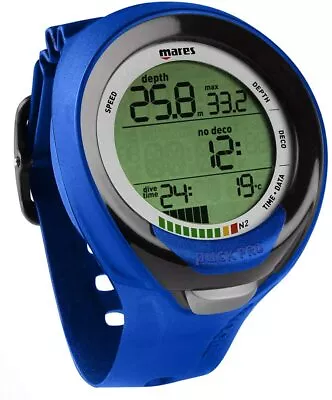 Mares Puck Pro + Dive Computer Blue/Black (414135BLBK) - Wrist Computer • $329.95