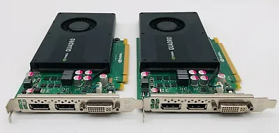 Lot Of 2 Hp Nvidia Quadro K2000 700103-001 713380-001 2gb Graphics Cards • $47.95