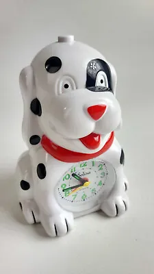 Vintage Alarm Clock Dog Puppy Barking Spots Musical Music Doggy Alarm Clock • $34.99