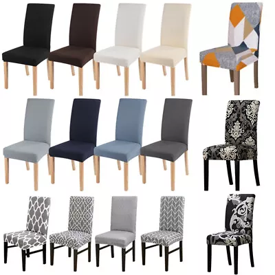 £6.19 • Buy 1-6PCS Dining Room Chair Covers Wedding Slipcovers Party Banquet Seat Cover