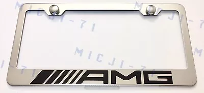 AMG Mercedes Benz Stainless Steel License Plate Frame Holder Rust Free • $12.95