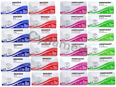 New Suture Practice Kit Mixed Suture Thread & Needle (24PK) For Medical Students • $18.79