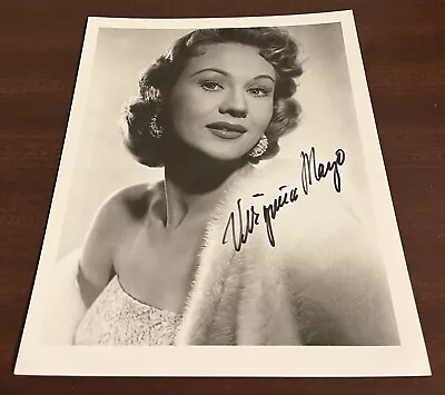 Virginia Mayo Signed 8x10 Movie Photo Autograph W/ Top Loader - Nice Conditon • $25