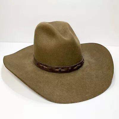 Stetson Hat American Buffalo Felt 3X 7 1/8 57 Mink SB Wyoming SB03592340 • $99.99