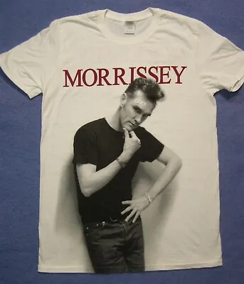 Morrissey 2016 Tour Concert T-Shirt Forehead Bandaid White Shirt Size M • $34.99