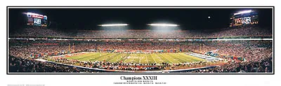 $44.95 • Buy SuperBowl XXXIII Denver Broncos & Atlanta Falcons Unframed Panoramic Poster 1007