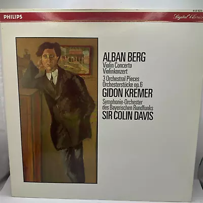 Alban Berg Violin Concerto 3 Orchestral Pieces  Kremer Davis  Philips 412 523-1 • $32.90