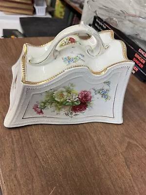 $29.96 • Buy Vintage Victorian Cheese Cover/Dome/Keeper ONLY Roses, Gold Trim