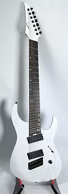 Legator N7FP Ninja  7 String White Fanned Frets Electric Guitar Snow No Reserve • $1