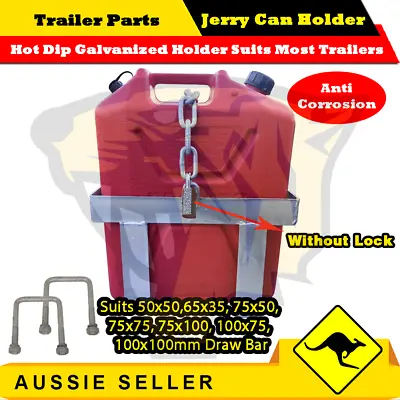 20L Hot Dip Galvanized Jerry Can Holder - BOAT BOX JET-SKI TRAILER CARAVAN • $64.99