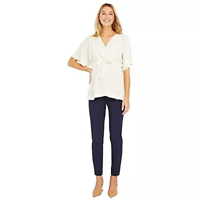 Motherhood Maternity Super Stretch Belly Ankle Skinny Work Pant Navy Large • $23.39