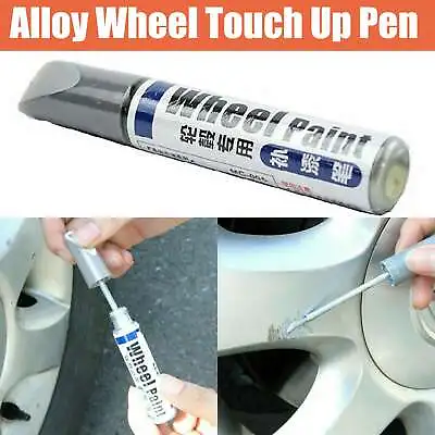$8.98 • Buy Alloy Wheel Touch Up Pen Repair Paint W/ Brush Curbing Scratch Maker Tool Rim