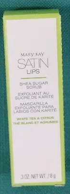 Mary Kay Satin Lips White Tea And Citrus Satin Lips Shea Sugar Scrub : .3 Oz • $9.37