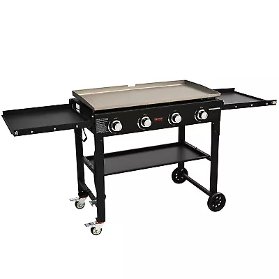 VEVOR 36  Outdoor Flat Top Gas Griddle Grill Propane BBQ Grill W/ Lid 4-Burner • $276.89