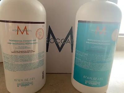 Moroccanoil Professional Hydration Shampoo & Conditioner 67.6 Oz/2 Liter Duo Set • $110.95