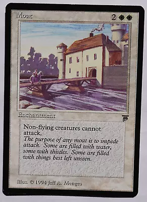 Magic: The Gathering MTG Legends Moat English Reserve List Rare Near Mint • $900