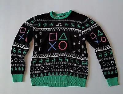 PlayStation Geeknet Holiday Ugly Christmas Sweater Size L PS4 PS5 Pre-owned • $10