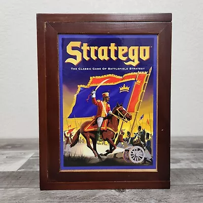 Stratego Vintage Collection Wood Box Bookshelf Milton Bradley No Instructions • $25