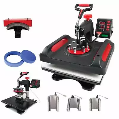 8 In 1 Combo Heat Press DIY Hobby Craft Logo Transfer HVT Sublimation Printing T • $655.50