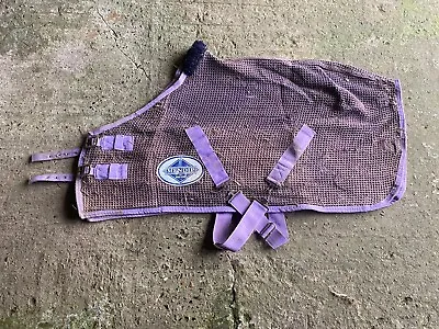 3ft6 Mendip Purple Waffle Cooler Travel Stable Rug Mini Shetland Foal Falabella • £17.99