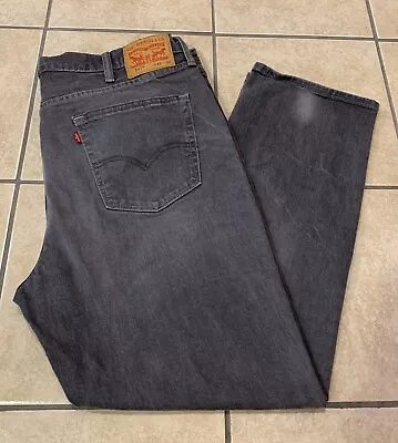 Men's 42x32 LEVI'S 541 Colored Denim Faded Black Grayish Straight Leg Jeans • $16.99