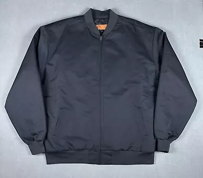 Red Kap Jacket Mens 2XL XXL Black Quilt Lined Mechanic Chore Garage Workwear • $39.99