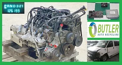 Ran+VID 03' GM 126K 6.0L LQ4 Engine 4L80E Transmission Liftout ECM 4 Speed AT • $5399.99
