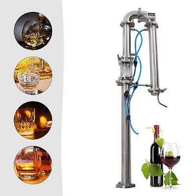2  Inch Stainless Still Moonshine Reflux Distilling Column Brew Wine Making Tool • $156.48