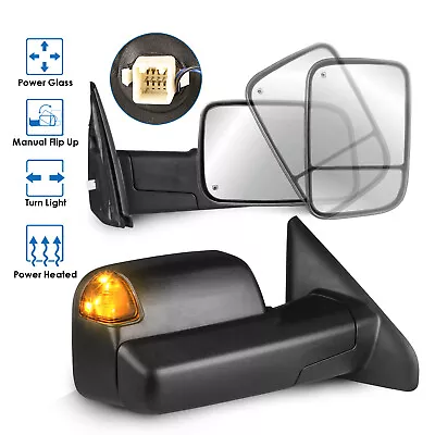 Power Heated Side View Tow Mirrors For 02-08 Dodge Ram 1500 03-09 Ram 2500/3500 • $116.98