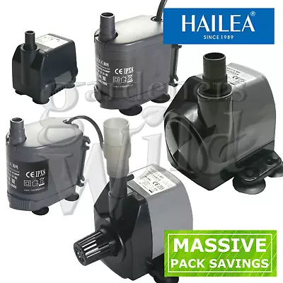 HAILEA HX SERIES WATER PUMP ADJUSTABLE Fish Tank Hydroponic Aquarium SAVE DEAL • £9.79