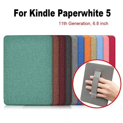 PU Leather E-Reader Folio Cover For Kindle Paperwhite 5 Shockproof • $17.56