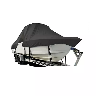 Mako 293 Walk Around Cuddy Cabin T-Top Hard-Top Fishing Storage Boat Cover Black • $489.99