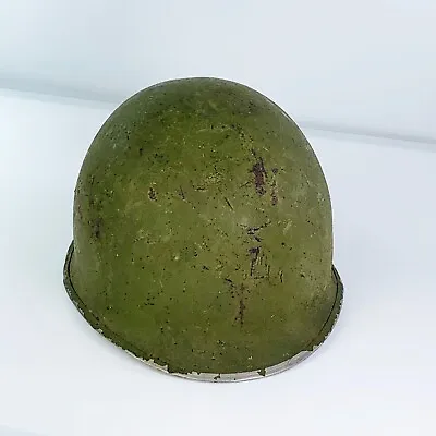 Vintage 1969 Vietnam War US Army Liner Soldiers Steel Helmet Military Green 6  • $51.89