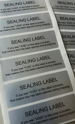 40x SECURITY SEALING LABELS 60mmx20mm TAMPER EVIDENTVOID WARRANTY STICKERS  • £3.69