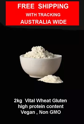 2kg  Vital Wheat Gluten High In Protein Vegan Non GMO • $39