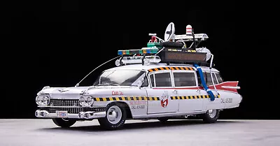 Wheels 1:18 Ghostbuster Ghostbusters ECTO-1A Ghost Car Fine Edition Car Model!! • £179