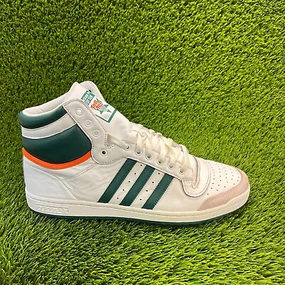 Adidas Top Ten High Miami Hurricanes Mens Size 13 Athletic Shoes Sneakers EF2516 • $59.99