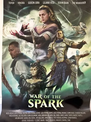 Magic The Gathering - War Of The Spark Promo Poster • $60