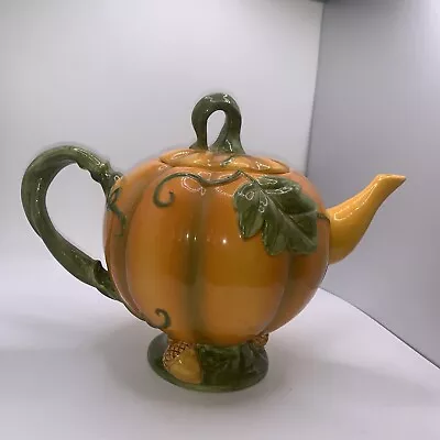 Pumpkin Teapot ~ Halloween ~ Fall • $16.88