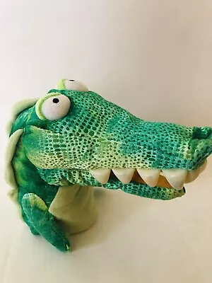 MANHATTAN TOYS CROCODILE ALLIGATOR PUPPET BIG TEETH Big Eyes CLEAN 2006 • $19.50