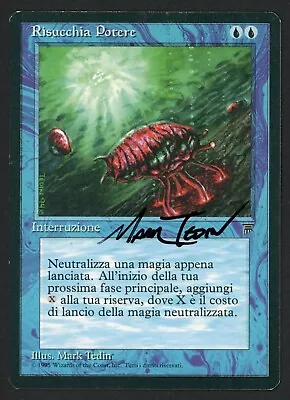 ***Italian Mana Drain Signed*** MTG Legends Mark Tedin Magic Kid Icarus • $71.55