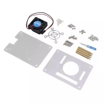 DIY Clear Shell Case Box Enclosure Fan Heatsink For Raspberry Pi 3/2 Model B/B+ • $16.48