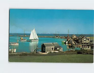 Postcard Menemsha Basin On Marthas Vineyard Island Menemsha Massachusetts USA • $6.97