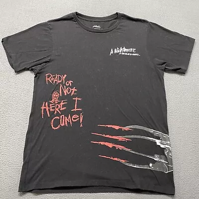 A Nightmare On Elm Street Shirt Mens Large Black Hand Wrap Around Horror Retro • $29.99